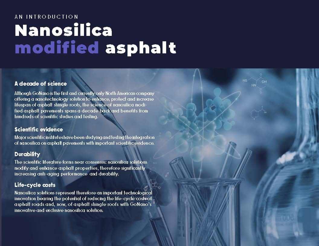 GoNano nanosilica technical overview and research infographic
